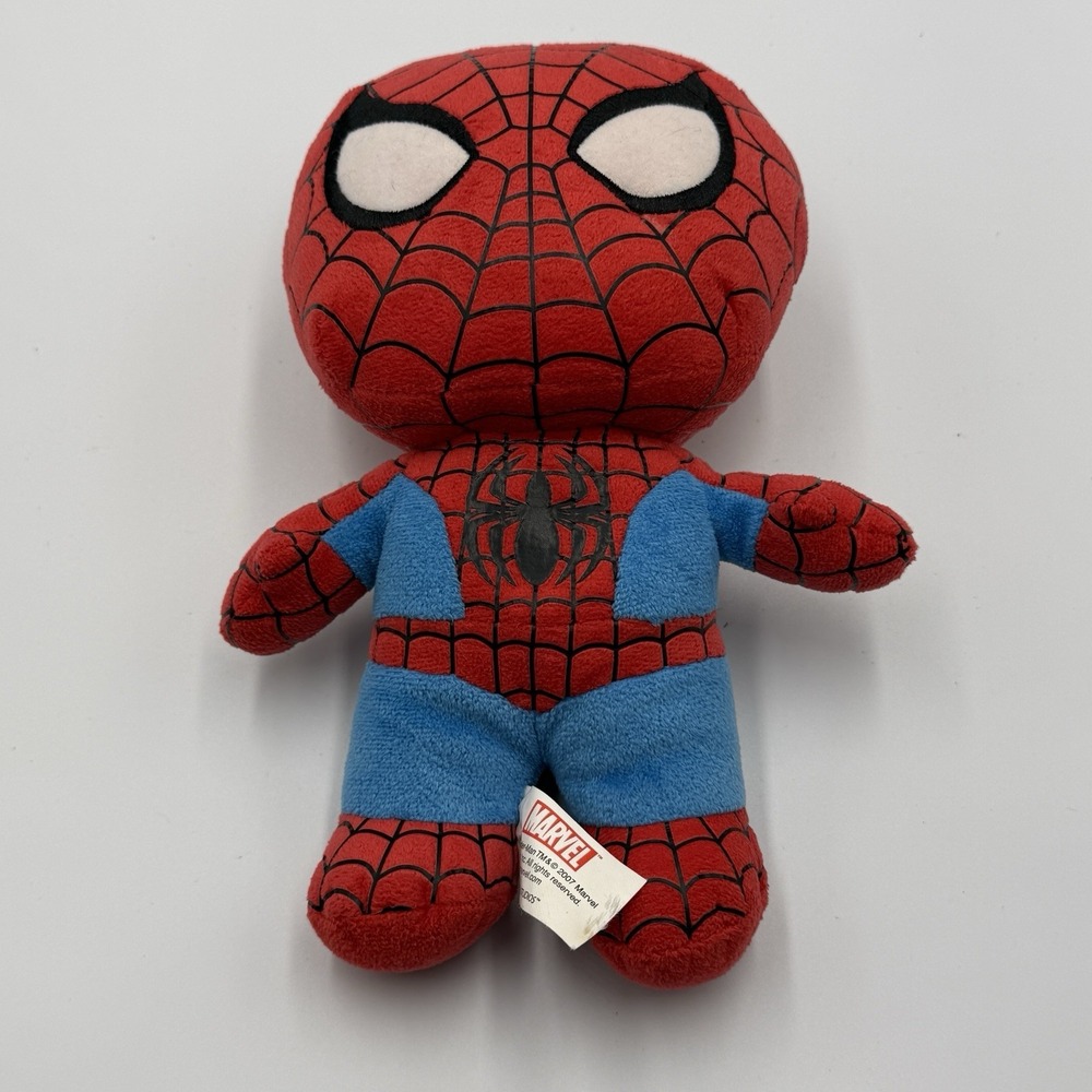 Y2K Marvel Spider-Man Plush 2007 Universal Studios Cartoon Marvel Toy Doll